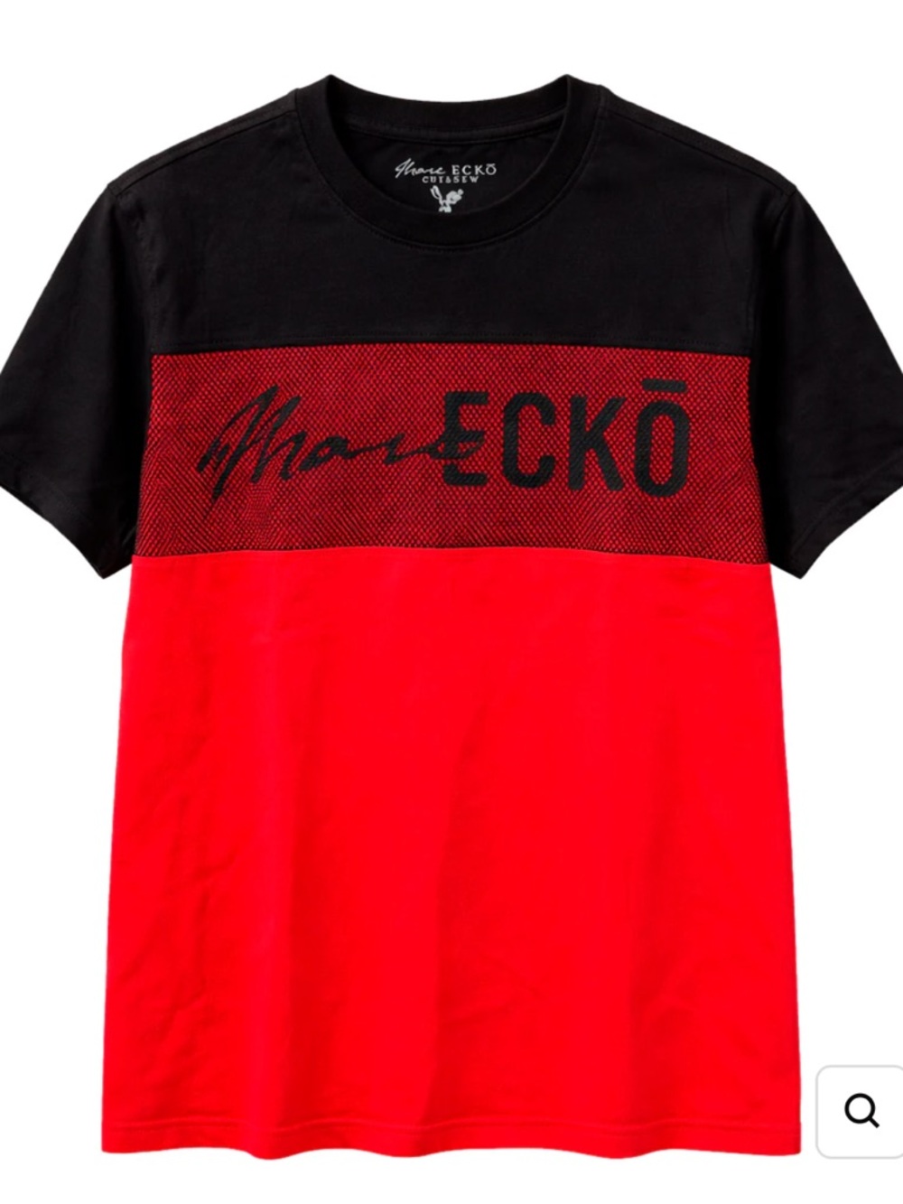 Marc Ecko Black & Red Block Crew Tee